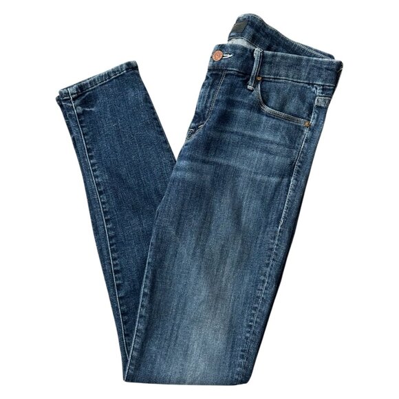 Mother The Looker Skinny Jeans 28 Mid Rise Stretch Denim Wash "Here Kitty Kitty" - Picture 12 of 12